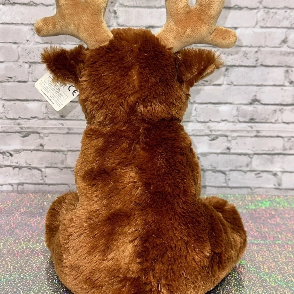 Aurora World MOOSE 14 Inch Plush Brown Stuffed Animal Moose Sitting
